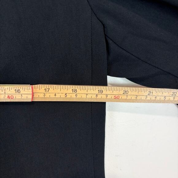 A New Day Oversized Blazer Black Open Front Rolled Collar Careerwear Bossbabe S - Picture 5 of 6